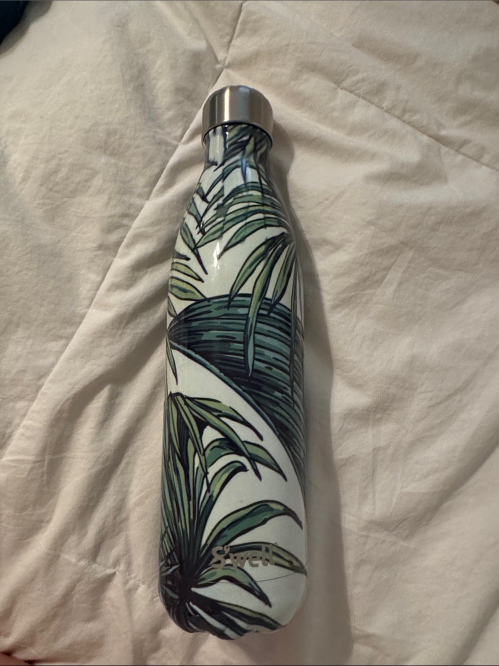 S'well Green Palm Leaf Print Bottle